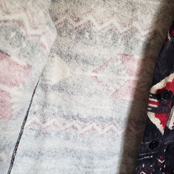 LAUREN  Ralph Lauren gray print blazer/ jacket fleece lined vintage look - Picture 5 of 10